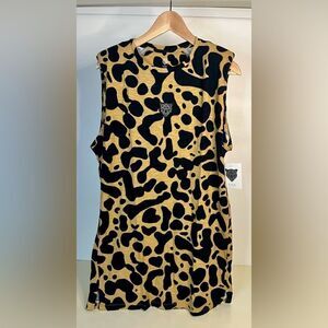 NWT LITA by Ciara Overdized Cheetah T-Shirt Dress Revolve Small